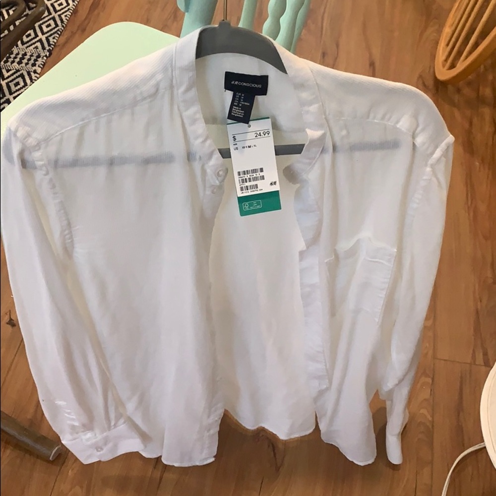 H&M Button Down. Organic Cotton.